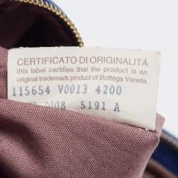 مملوكة مسبقًا حقيبة بوتيغا فينيتا جلد نابا بني انترشياتو كبيرة بسلسلة