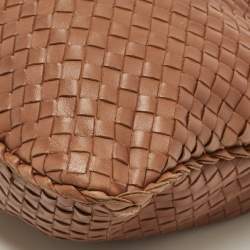مملوكة مسبقًا Bottega Veneta Brown Intrecciato Leather Veneta Hobo