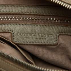 Pre Owned Bottega Veneta Grey Intrecciato Leather Hobo