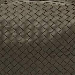 Pre Owned Bottega Veneta Grey Intrecciato Leather Hobo