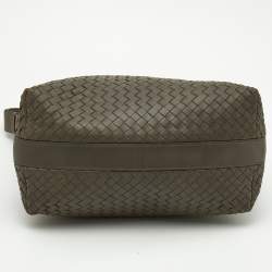 Pre Owned Bottega Veneta Grey Intrecciato Leather Hobo