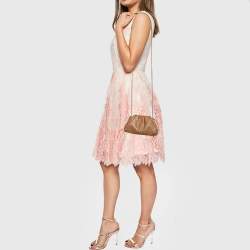 Pre Owned Bottega Veneta Brown Leather Mini The Pouch Bag