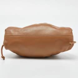 Pre Owned Bottega Veneta Brown Leather Mini The Pouch Bag