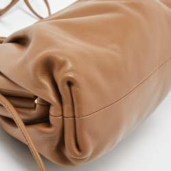 Pre Owned Bottega Veneta Brown Leather Mini The Pouch Bag