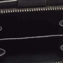 مملوكة مسبقًا Bottega Veneta Black Intrecciato Leather French Compact Wallet