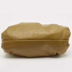 Pre Owned Bottega Veneta Olive Brown Leather The Shoulder Pouch Hobo 