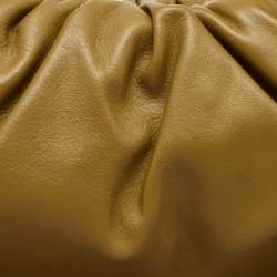 Pre Owned Bottega Veneta Olive Brown Leather The Shoulder Pouch Hobo 
