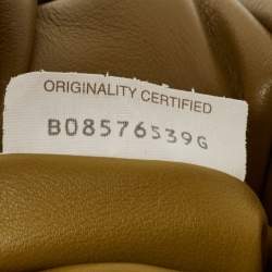 Pre Owned Bottega Veneta Olive Brown Leather The Shoulder Pouch Hobo 