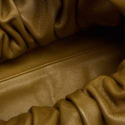 Pre Owned Bottega Veneta Olive Brown Leather The Shoulder Pouch Hobo 