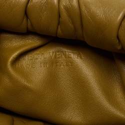 Pre Owned Bottega Veneta Olive Brown Leather The Shoulder Pouch Hobo 