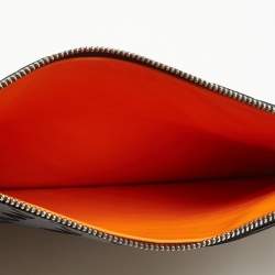 Pre Owned Bottega Veneta Black Intrecciato Leather Zip Wristlet Pouch