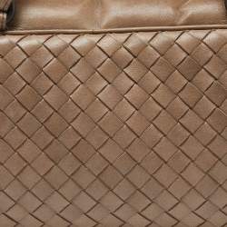 Pre Owned حقيبة بوتيغا فينيتا بوسطن جلد إنترشياتو بني صدئي قابلة للضبط