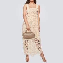 Pre Owned حقيبة بوتيغا فينيتا بوسطن جلد إنترشياتو بني صدئي قابلة للضبط