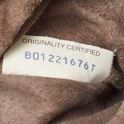 مملوكة مسبقًا Bottega Veneta Grey/Gold Leather Twist Lock Flap Clutch