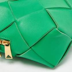 Bottega Veneta Green Intrecciato Leather Mini Loop Camera Bag