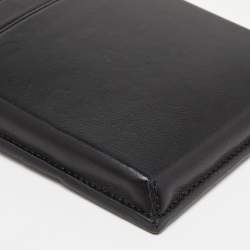 Pre Owned Bottega Veneta Black Intrecciato Leather Carryall Crossbody Bag