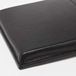 Pre Owned Bottega Veneta Black Intrecciato Leather Carryall Crossbody Bag