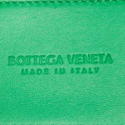 Pre Owned Bottega Veneta Green Leather Candy Arco Tote