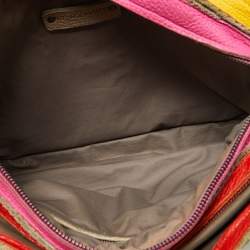 مملوكة مسبقًا Bottega Veneta Multicolor Leather Triple Zip Bag