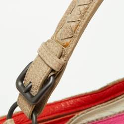 مملوكة مسبقًا Bottega Veneta Multicolor Leather Triple Zip Bag