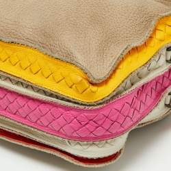 مملوكة مسبقًا Bottega Veneta Multicolor Leather Triple Zip Bag
