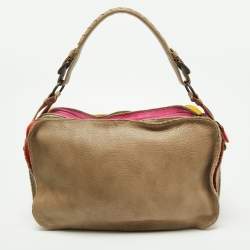مملوكة مسبقًا Bottega Veneta Multicolor Leather Triple Zip Bag