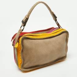 مملوكة مسبقًا Bottega Veneta Multicolor Leather Triple Zip Bag