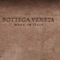 Pre Owned Bottega Veneta Dark Green Crocodile Knot Clutch