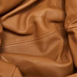 Pre Owned Bottega Veneta Beige Intrecciato Leather Teen Pouch