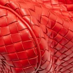 Pre Owned حقيبة يد توتس بوتيغا فينيتا غاردا جلد إنترشياتو أحمر