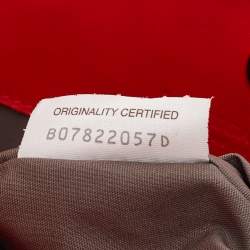 Pre Owned حقيبة يد توتس بوتيغا فينيتا غاردا جلد إنترشياتو أحمر