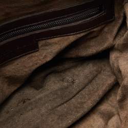 Pre Owned Bottega Veneta Brown Intrecciato Leather Montaigne Bag
