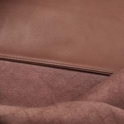 Pre Owned Bottega Veneta Old Rose Butterfly Embossed Intreccio Mirage Leather Tote