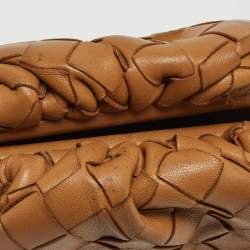 Bottega Veneta Caramel Intrecciato Leather Mini The Pouch Bag