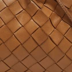 Bottega Veneta Caramel Intrecciato Leather Mini The Pouch Bag