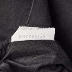 Pre Owned Bottega Veneta Black Intrecciato Leather Flap Snap Pouch