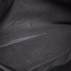 Pre Owned Bottega Veneta Black Intrecciato Leather Flap Snap Pouch