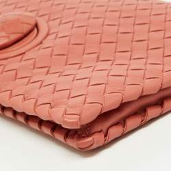 مملوكة مسبقًا Bottega Veneta Intrecciato Leather Turnlock Clutch