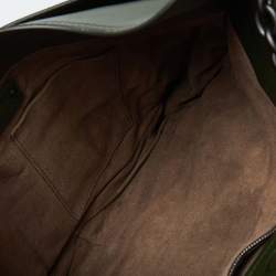 Pre Owned Bottega Veneta Green Intrecciato Souple Beverly Shoulder Bag