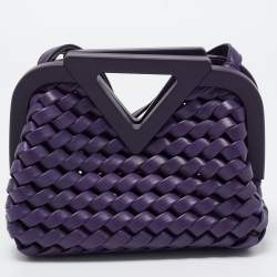 Bottega Veneta Dark Brown Intrecciato Macrame Point Shoulder Bag Bottega  Veneta