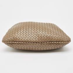 Pre Owned حقيبة بوتيغا فينيتا جلد أنترشياتو أبيض صغيرة