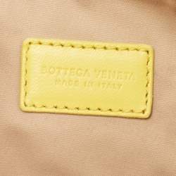 Bottega Veneta Yellow Leather Zip Pouch 