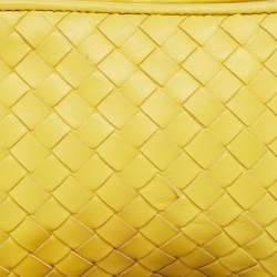 Bottega Veneta Yellow Leather Zip Pouch 