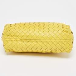 Bottega Veneta Yellow Leather Zip Pouch 