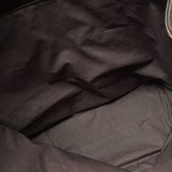 Pre Owned Bottega Venetta Dark Brown Intrecciato Buckle Handle Tote