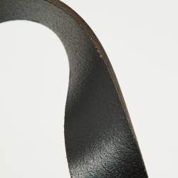 Pre Owned Bottega Venetta Dark Brown Intrecciato Buckle Handle Tote