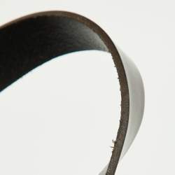 Pre Owned Bottega Venetta Dark Brown Intrecciato Buckle Handle Tote