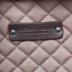 Pre Owned Bottega Veneta Brown Intrecciato Leather Briefcase 