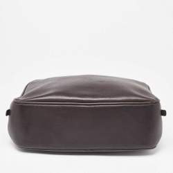 Pre Owned Bottega Veneta Brown Intrecciato Leather Briefcase 