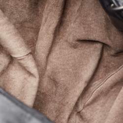 Pre Owned Bottega Veneta Black Intrecciato Leather Sloane Hobo